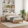 vidaXL Lit avec lumières LED Chêne Artisan 90x190 cm Bois reconstitué 863806