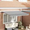 vidaXL Store rétractable anthracite 250 x 200 cm Tissu