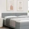 Tête De Lit Avec Des Lumières À Led Gris Clair 200 Cm Tissu Vidaxl