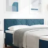 vidaXL Cabeçalho LED  Design Blocs Diamant Bleu Foncé 160 cm Velours
