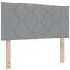 Tête De Lit Avec Des Lumières À Led Gris Clair 90 Cm Tissu Vidaxl