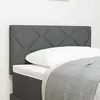 Tête De Lit Avec Des Lumières À Led Réglable Gris 80 Cm Tissu Vidaxl