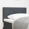 Tête De Lit Led Geometric Manuel Gris Foncé 80 Cm Velours Vidaxl