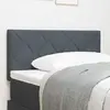 vidaXL Tête de Lit Design en Blocs de Diamant Gris Foncé 90 cm Velours