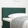 Tête De Lit Led Geometric Manuel Vert Foncé 90 Cm Velours Vidaxl