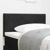 vidaXL Tête de lit LED Noir 100 cm Revêtement en tissu