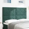 vidaXL Tête de lit LED Vert foncé 160 cm Cuir synthétique