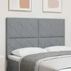 Tête De Lit Avec Des Lumières À Led Gris Clair 160 Cm Tissu Vidaxl