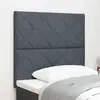 Tête De Lit Led Geometric Manuel Gris Foncé 90 Cm Velours Vidaxl