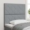 vidaXL Tête de lit Gris clair 100 cm tissu