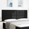 vidaXL Tête de lit LED  Noire 100 cm en Velours