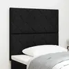 vidaXL Tête de lit design blocs de diamant noire 100 cm en tissu