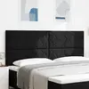 vidaXL Tête de lit Noir 200 cm tissu