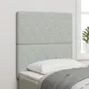 vidaXL Tête de lit LED avec tête de lit Gris clair 80 cm Polyester