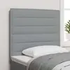 vidaXL Têtière LED Design Lignes Gris Clair 100 cm Tissu