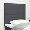 vidaXL Nuit en Tête LED  Gris Foncé 100 cm en Tissu Velours Côtelé