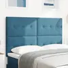 vidaXL Tête de lit LED  Bleu foncé 72 cm Velours