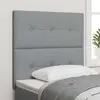 vidaXL Appliqué LED Tête de Lit Gris 80 cm Tissu