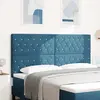 vidaXL Tête de lit LED avec tête de lit Bleu foncé 180 cm Polyester