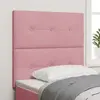 vidaXL Tête de lit LED  Rose 80 cm Velours