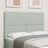 vidaXL Tête de lit LED avec tête de lit Gris clair 160 cm Polyester
