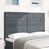 vidaXL Vidaxl Tête De Lit Led Gris Foncé 80 Cm Velours