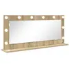 vidaXL Miroir de Vanity  Chêne Sonoma Panneau de particules, Verre
