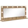 vidaXL Miroir de vanité  Chêne artisanal Bois 100 x 45 x 18 cm