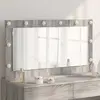 vidaXL Miroir de vanité  Sonoma gris Panneau de particules, Verre
