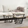 vidaXL Tables D'appoint Vidaxl 3 Pcs En Bois D'ingénierie Chêne Sonoma
