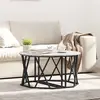 vidaXL Table Basse Vidaxl Grise Sonoma 80x80x42 Cm En Bois Composite