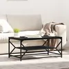 vidaXL Table basse en chêne noir 90 x 50 x 40 cm
