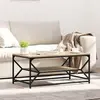 vidaXL Table Basse avec Etagère Chêne Sonoma 90x50x40 cm Bois d ingénierie