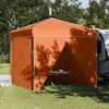 vidaXL Tente à abri Orange 250 x 250 x 227 / 236 / 245 cm Tissu Oxford
