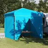 vidaXL Tente à abri Bleu 250 x 250 x 227 / 236 / 245 cm Tissu Oxford