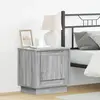 Cabinet De Chevet Avec Gris 44 X 34,5 X 45 Cm Bois D'Ingénierie Vidaxl