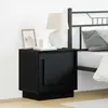 vidaXL Table De Nuit Vidaxl Ensemble De 2 Chêne Noir Bois D'ingénierie