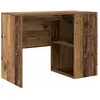 vidaXL Bureau avec étagère vieux bois 102 x 50 x 75 cm Bois composite