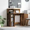 vidaXL Bureau Chêne fumé 90 x 48 x 101,5 cm Bois d'ingénierie