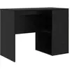 vidaXL Bureau  Chêne noir Bois d'ingénierie Compact Bureau moderne
