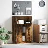 Vidaxl - Bureau Chêne Fumé 71,5 X 31,5 X 106,5 Cm Bois D'Ingénierie