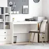 vidaXL Bureau d'écriture  Blanc Panneau de particules 100 x 50 x 76 cm
