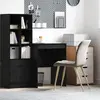 vidaXL Bureau d'écriture  Chêne noir Bois 60 x 50 x 76 cm Bureau