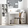 vidaXL Bureau d'écriture  Blanc Bois d'ingénierie 70 x 50 x 76 cm
