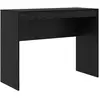vidaXL Bureau noir imitation chêne 100 x 40 x 76 cm