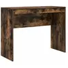 Bureau - rehausse bureau Vidaxl Bureau Chêne fumé 100 x 40 x 76 cm