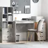 vidaXL Bureau en béton gris  80x50x76 cm en bois d'ingénierie