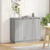 Buffet Gris Sonoma 90x32x75 Cm Avec Led En Bois D'Ingénierie Vidaxl