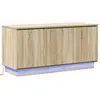 vidaXL Vidaxl Meuble Tv Chêne Sonoma 100x38x49 Cm Bois D'ingénierie