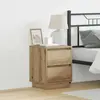 Cabinet De Chevet Avec 2 Pcs Chêne Artisanal 39 X 34.5 X 50 Cm Vidaxl